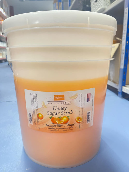 BE BEAUTY Pedicure Spa Gel Scrub - Orange (Bucket)