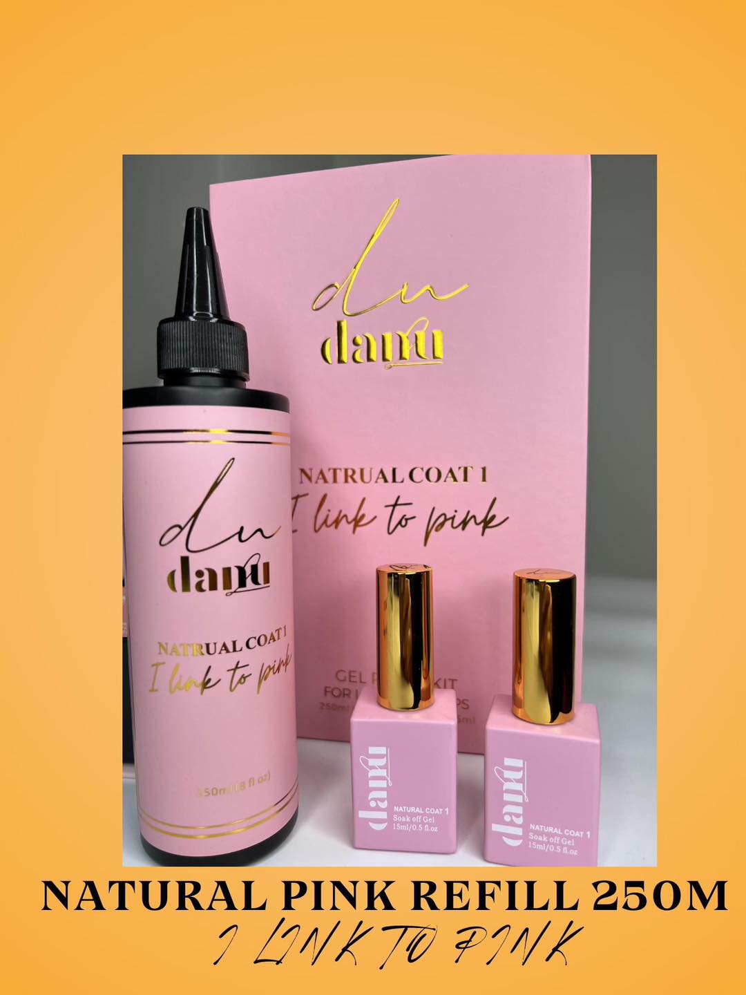 NATURAL PINK REFILL GEL – 250ML (I Link to Pink)