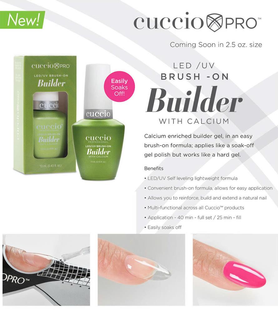 Brush on Builder Gel with Calcium Clear 13ml