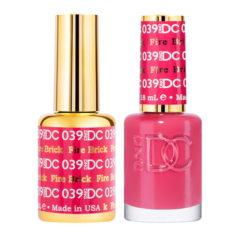 DC DUO Gel Polish and Lacquer - Fire Brick DC039