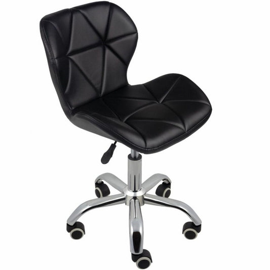 Nail Technician Chair - Adjustable Swivel Chair - Black