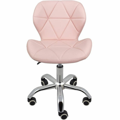 Nail Technician Chair - Adjustable Swivel Chair - Pink