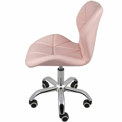 Nail Technician Chair - Adjustable Swivel Chair - Pink