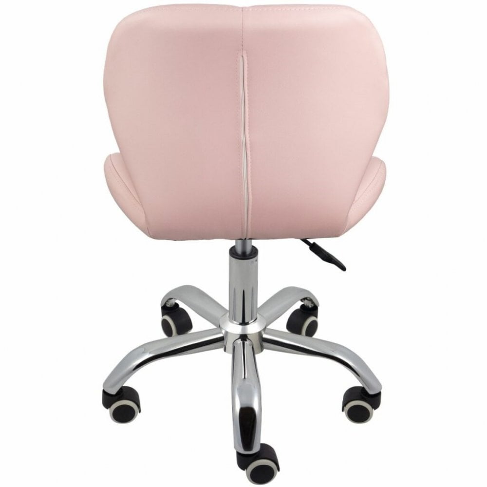 Nail Technician Chair - Adjustable Swivel Chair - Pink