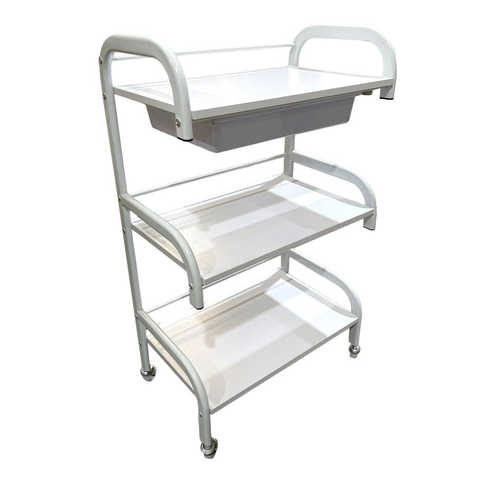 Discover Tier Beauty Salon Trolley Cart White 247 Nail Supplies UK