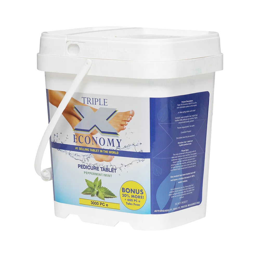 Triple XXX Economy Pedicure Tablet Peppermint