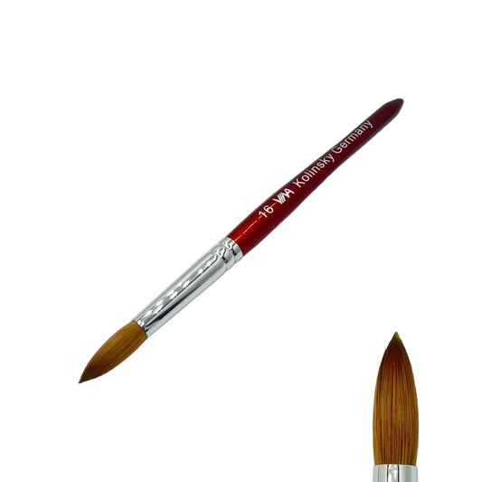 Acrylic Brush Wooden 16 (Red)